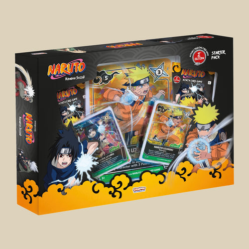 Naruto Mythos TCG Konoha Shidō Starter Pack Naruto und Sasuke 1st Edition Englisch