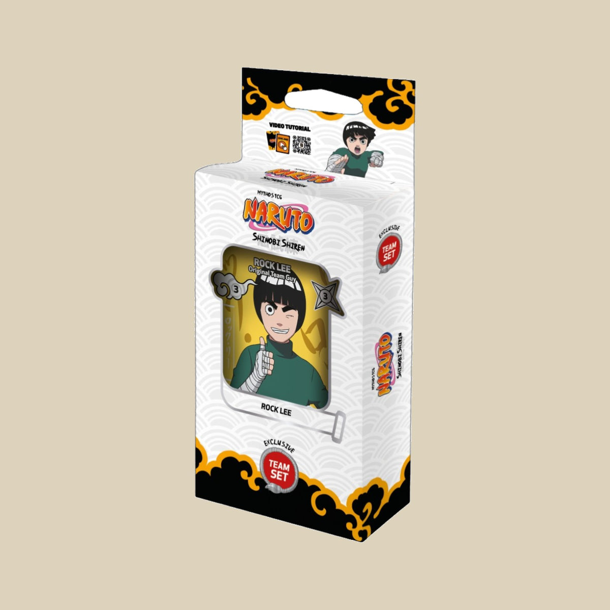 Naruto Mythos TCG Shinobi Shiren Team Set Rock Lee 1st Edition Englisch