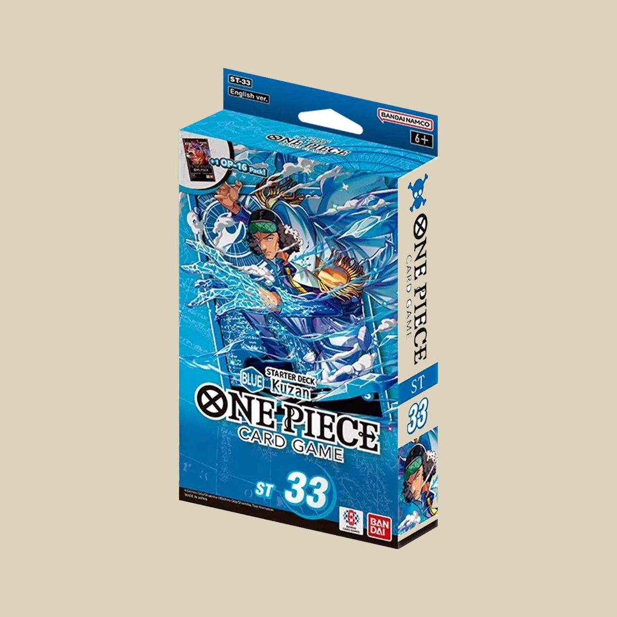One Piece Card Game ST-33 Blue Kuzan Starter Deck in Englisch