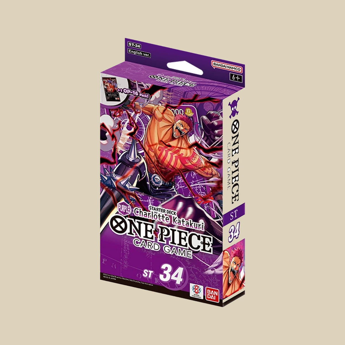 One Piece Card Game ST-34 Purple Charlotte Katakuri Starter Deck in Englisch