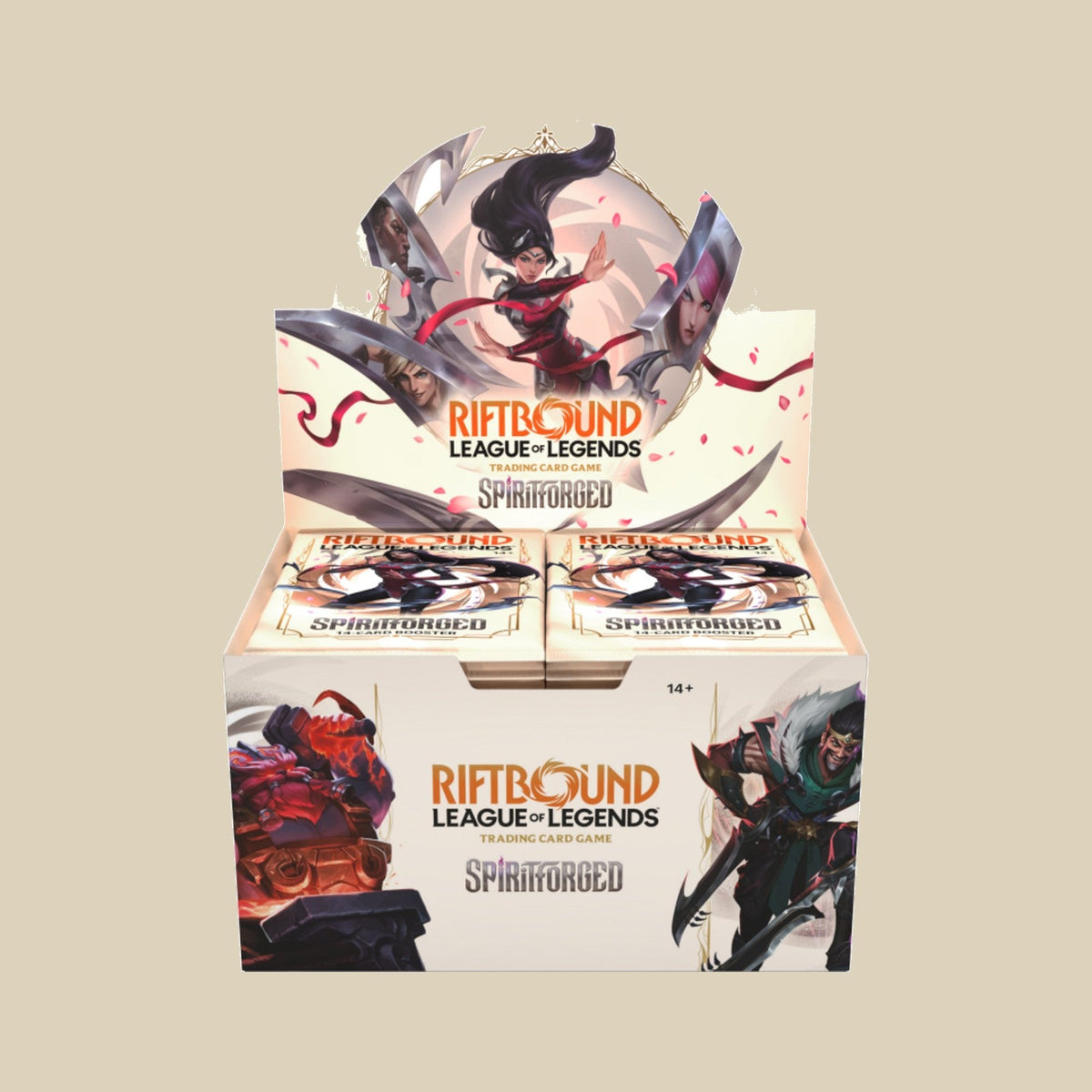 Riftbound League of Legends TCG Spiritforged Booster Display mit 24 englischen Packs