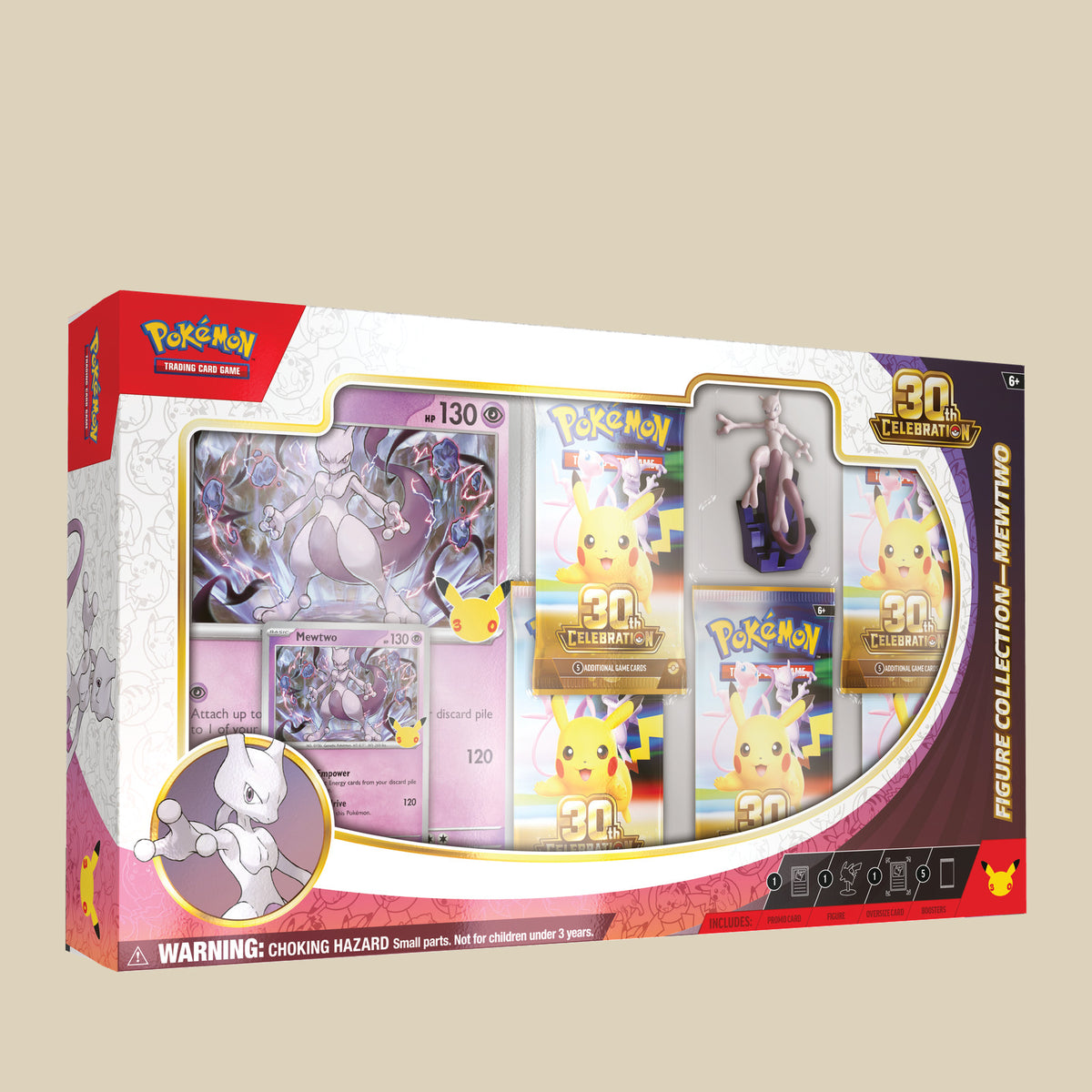 Pokémon TCG 30th Celebration Figure Collection Mewtwo in Englisch