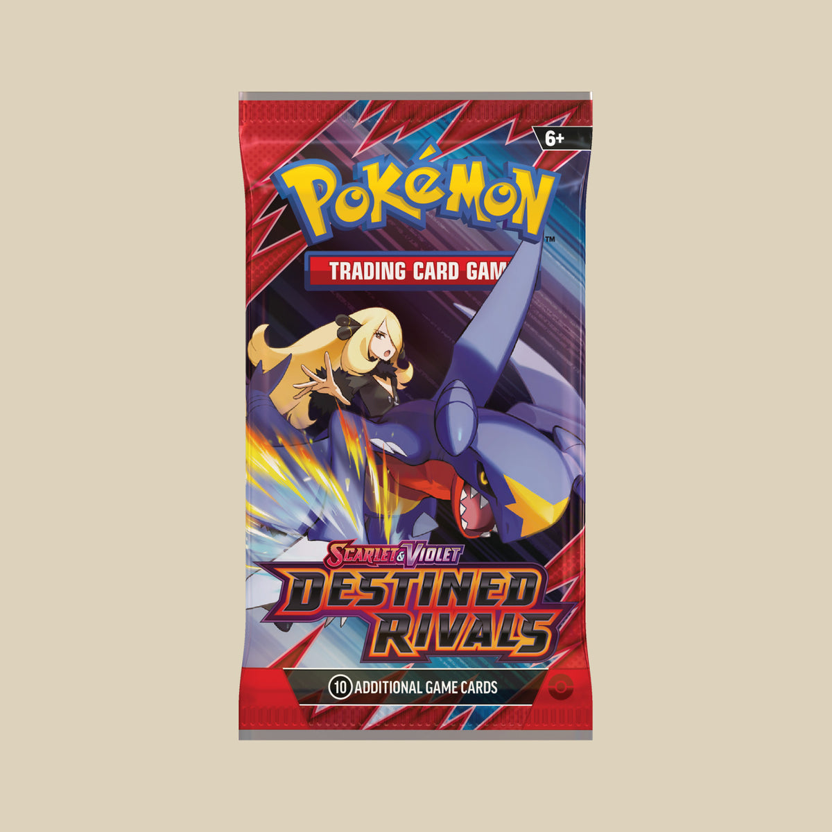 Pokémon TCG Destined Rivals Sleeved Booster mit Cynthias Garchomp in Englisch