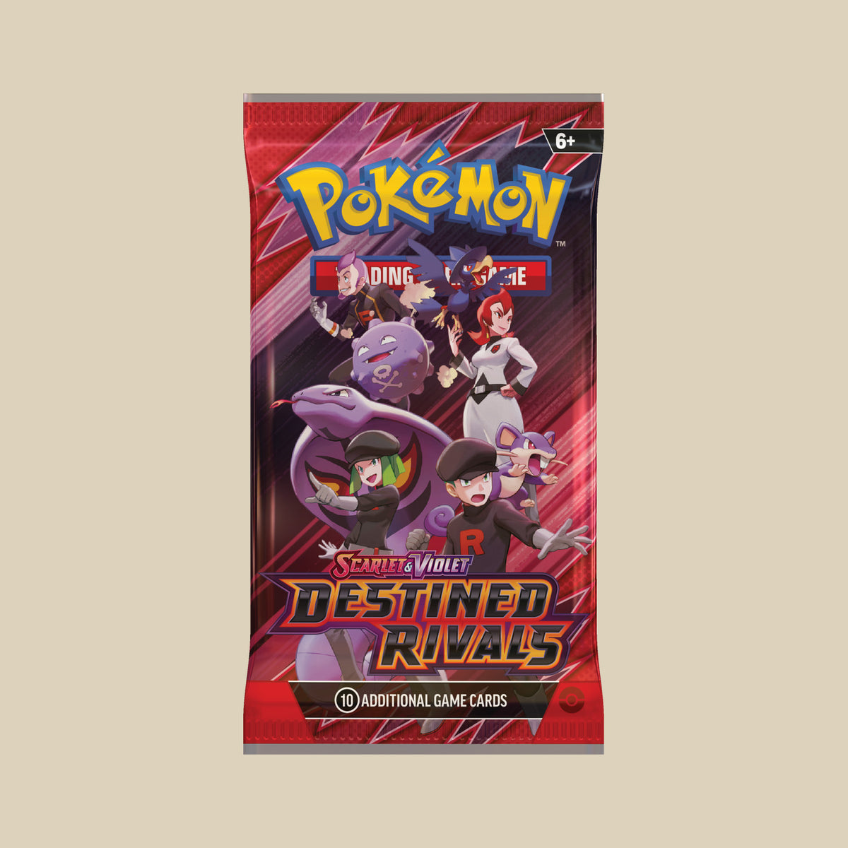 Pokémon TCG Destined Rivals Sleeved Booster mit Team Rocket in Englisch