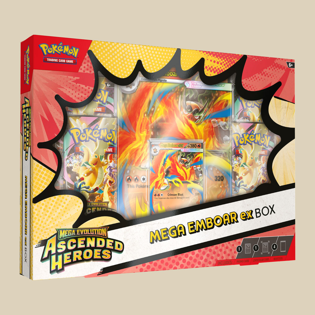Pokémon TCG Mega Evolution Ascended Heroes Mega Emboar ex Box in Englisch