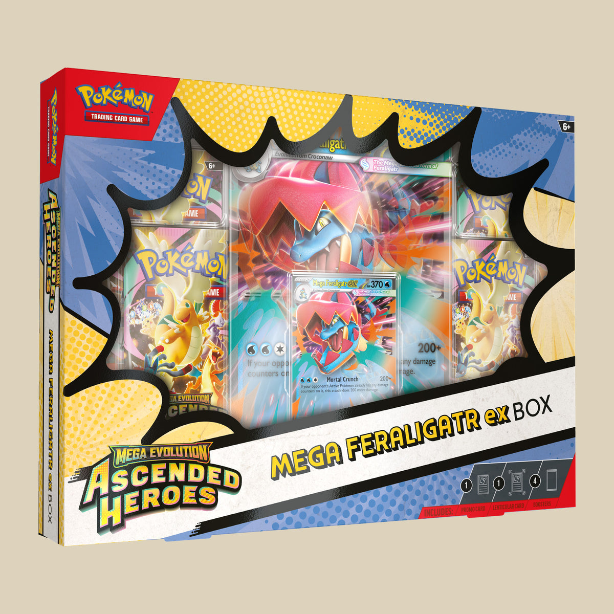 Pokémon TCG Mega Evolution Ascended Heroes Mega Feraligatr ex Box in Englisch