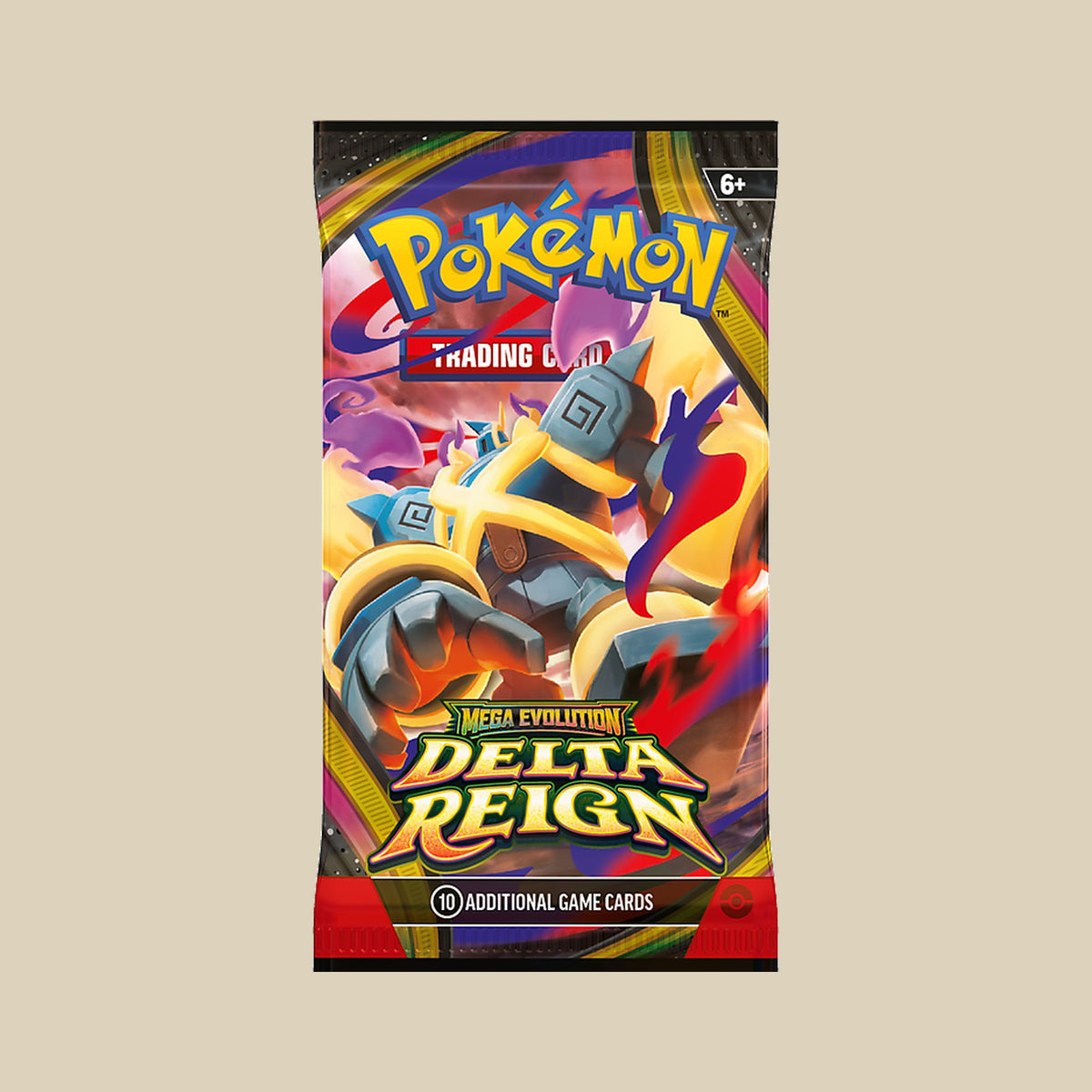 Pokémon TCG Mega Evolution Delta Reign Sleeved Booster mit Mega Golurk in Englisch