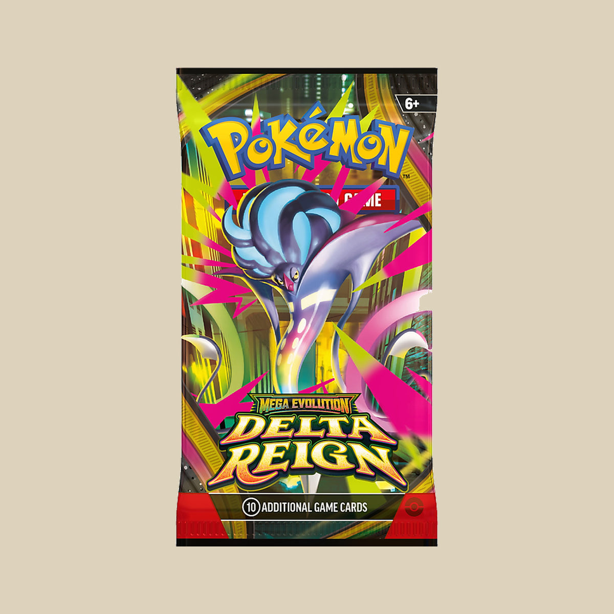 Pokémon TCG Mega Evolution Delta Reign Sleeved Booster mit Mega Malamar in Englisch