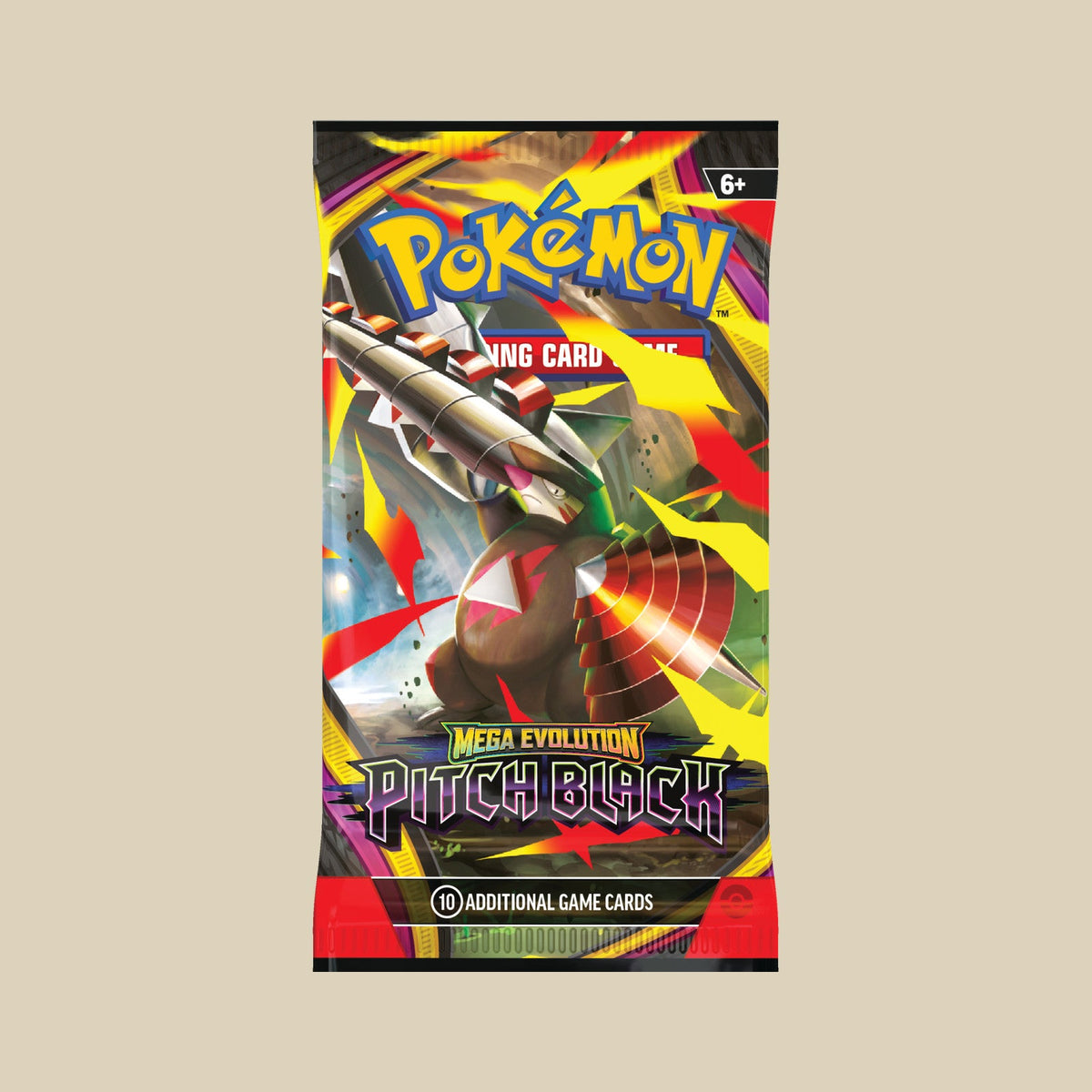 Pokémon TCG Mega Evolution Pitch Black Sleeved Booster mit Mega Excadrill in Englisch